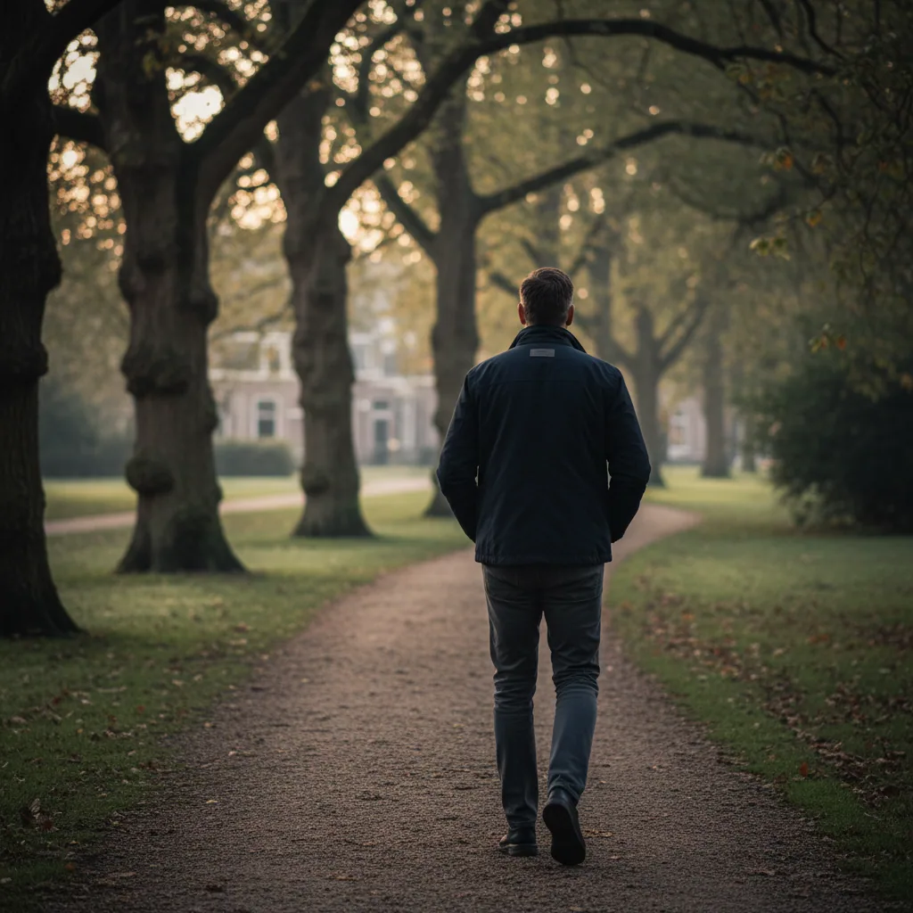 Leefstijl tips gezonde bloedsomloop mannen - ochtendwandeling
